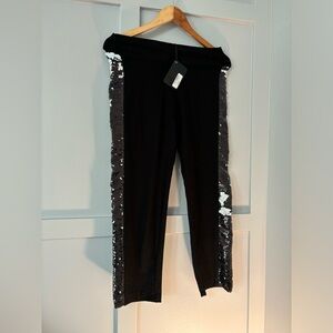 NWT Rock N’ Karma Reversible Sequin Cropped Pants